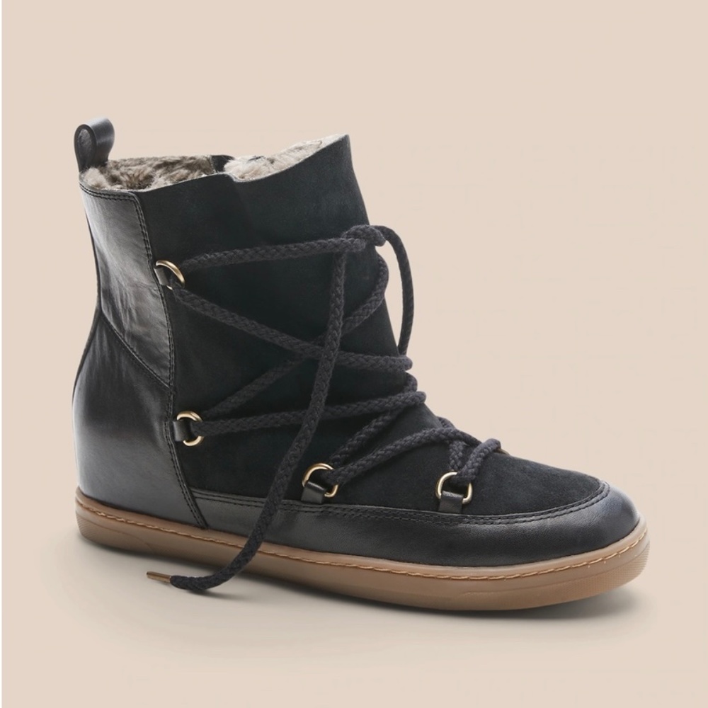 Suede Lace Up Bootie